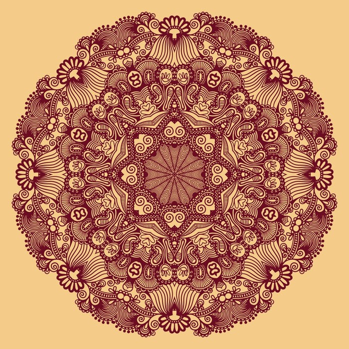 Indian filigree mandala