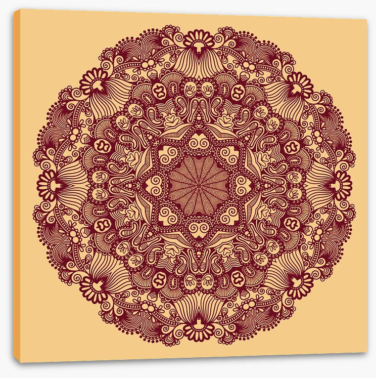 Indian filigree mandala