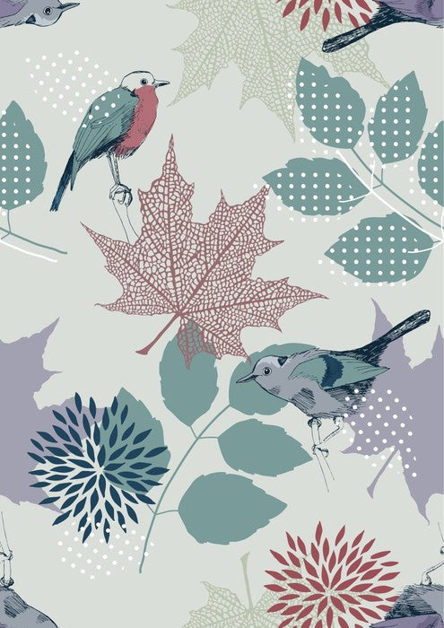 Leaves and birds