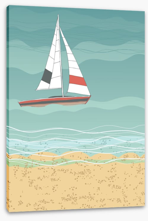 Sailboat and sea II