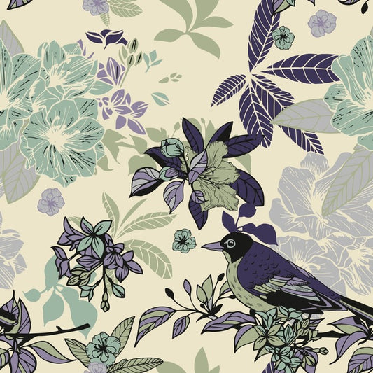 Bird in the flowers