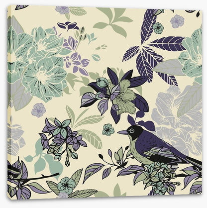 Bird in the flowers
