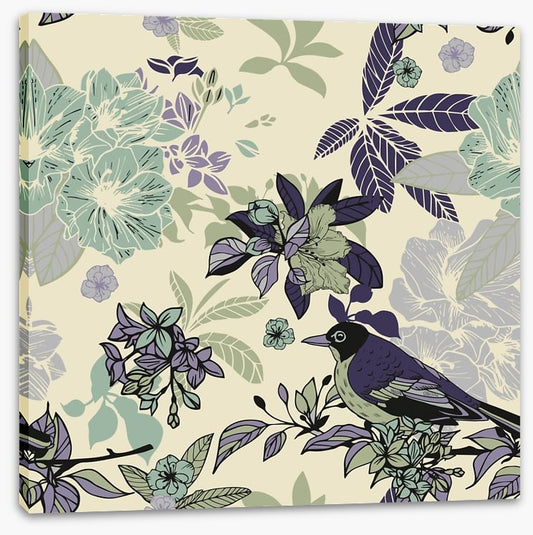 Bird in the flowers
