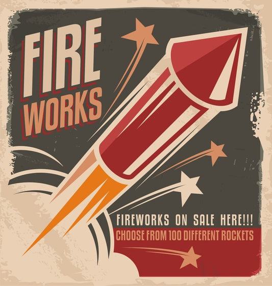Vintage fireworks