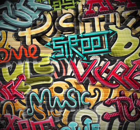 Street music graffiti