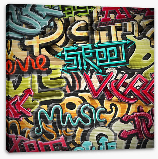Street music graffiti