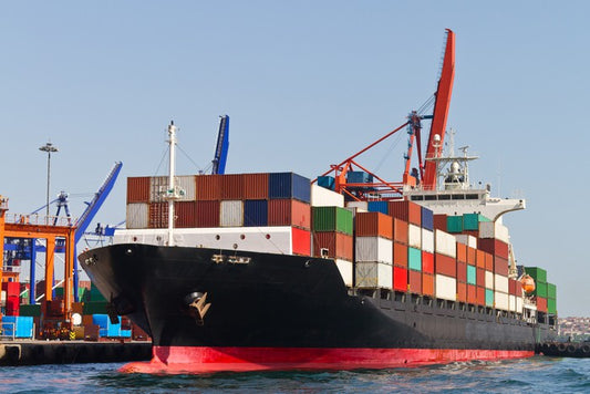 Cargo ship in dock