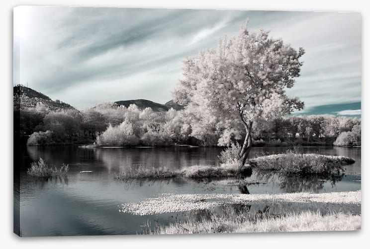 Winter river hues