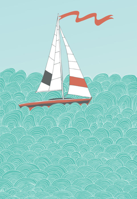 Sailboat and sea I