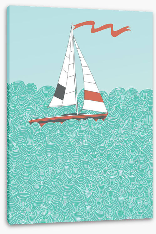 Sailboat and sea I