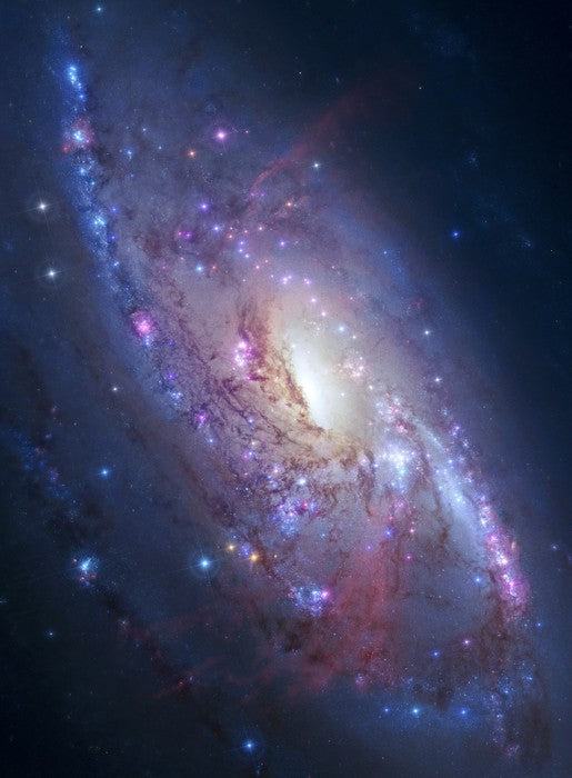 Deep space spiral galaxy