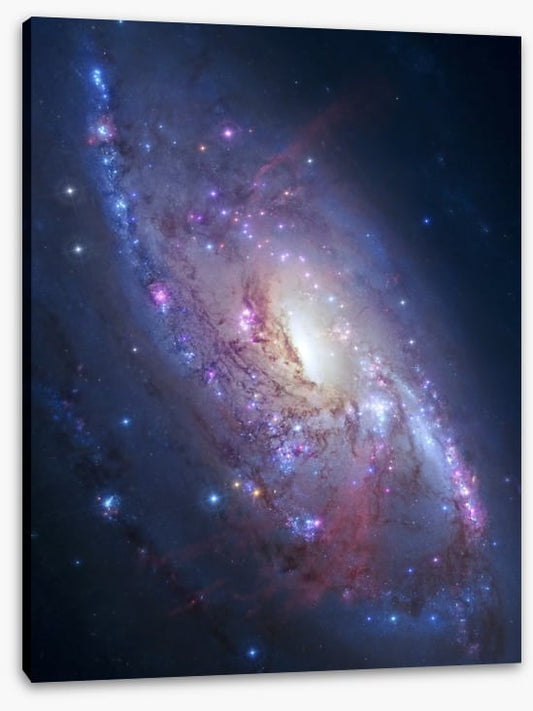Deep space spiral galaxy