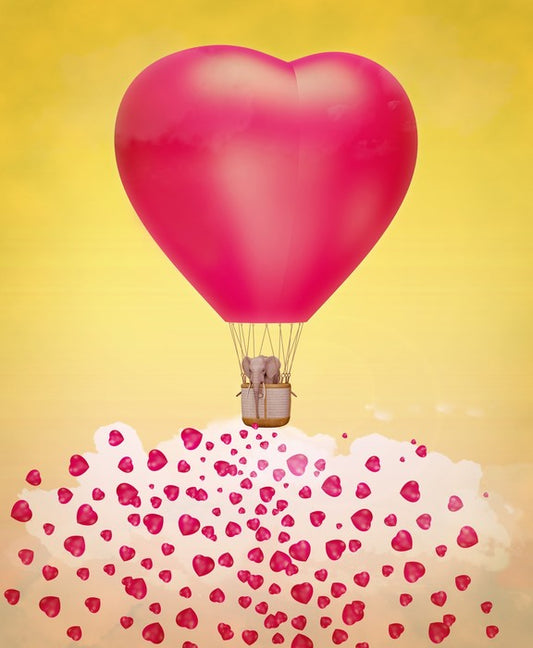 Heart balloon stardust