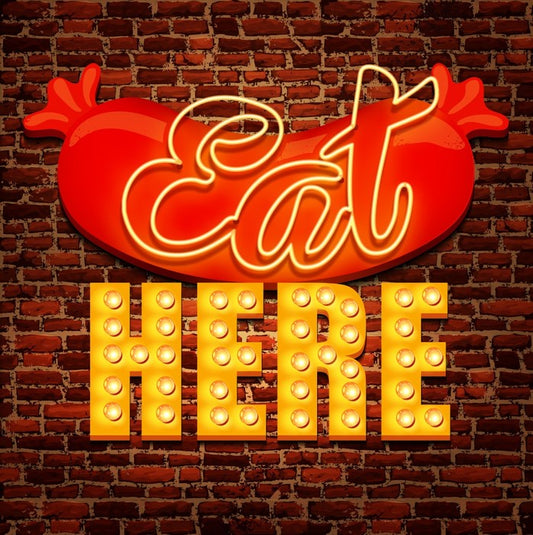 Vintage cafe sign