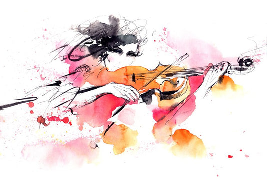 The solo violinist