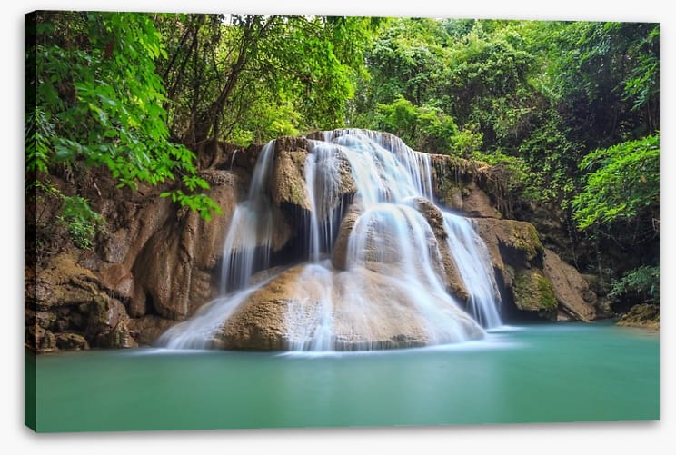 Green jungle falls, Thailand