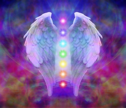 Reiki wings and chakras