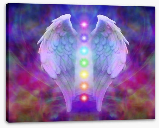 Reiki wings and chakras