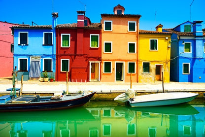Burano island canal, Italy