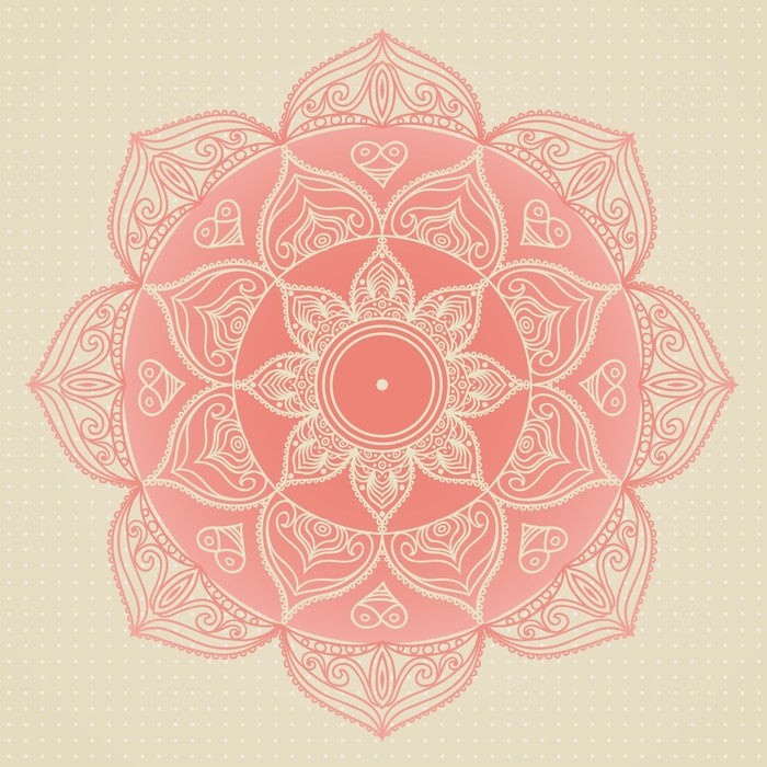 Soft pink mandala