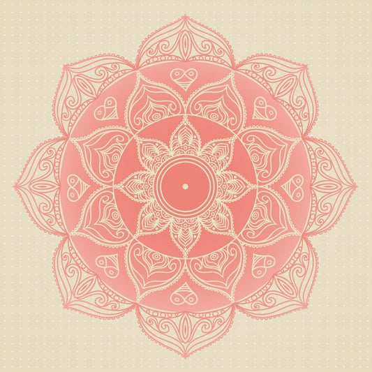Soft pink mandala