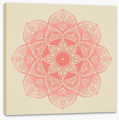 Soft pink mandala