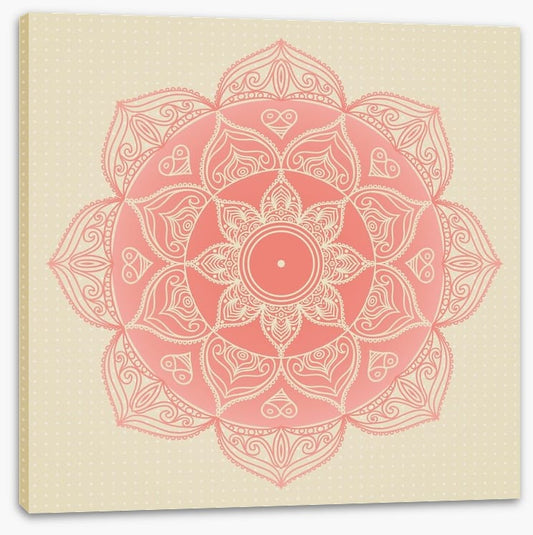 Soft pink mandala
