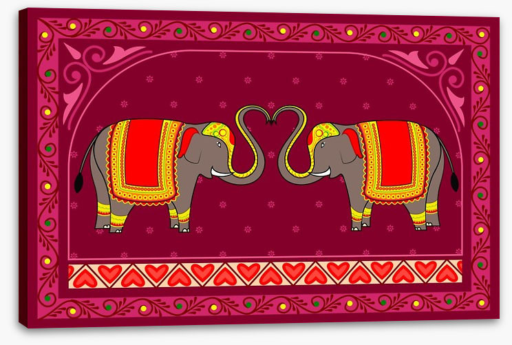 Festive Indian elephants