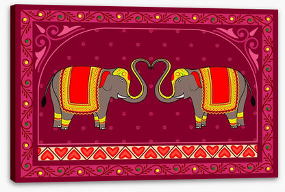 Festive Indian elephants