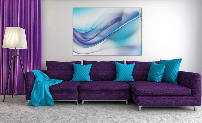 Cool blue swirl