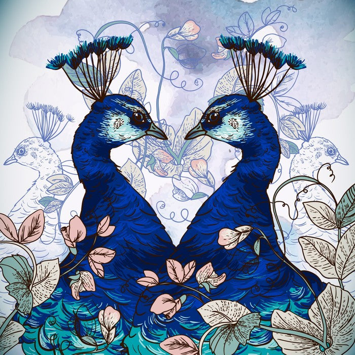 Peacock pair