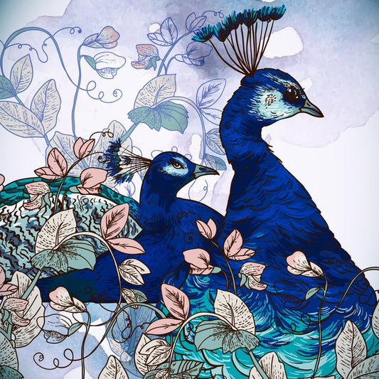 Peacock pair
