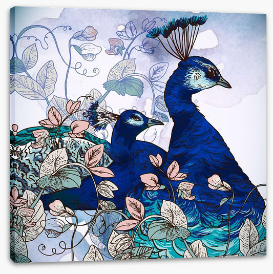 Peacock pair