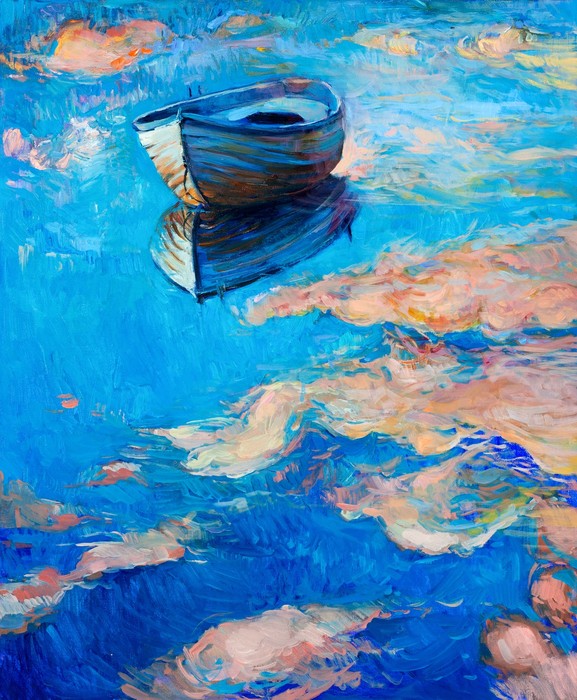 The blue boat