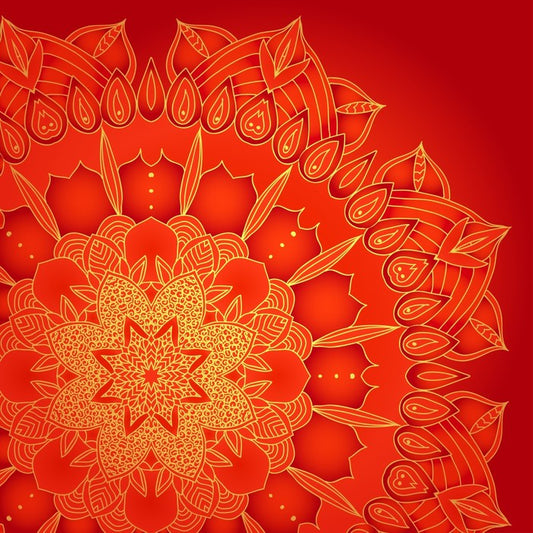 Red star mandala