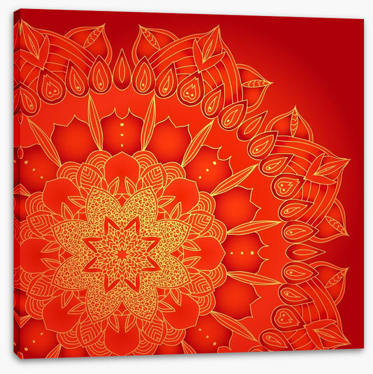 Red star mandala