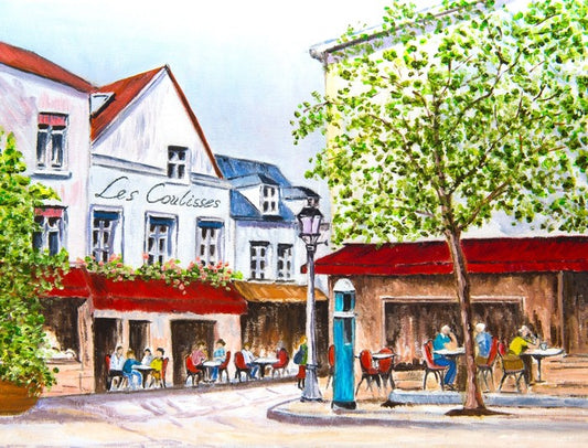 Cafes in the village square