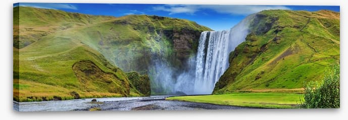 Beautiful torrent of Skogafoss