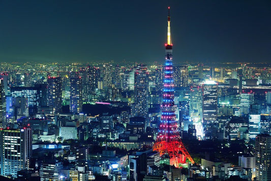 Tokyo city illuminated