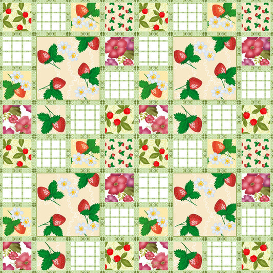 Strawberry fields patchwork