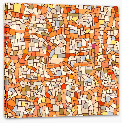 Marble orange mosaic