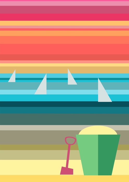 Bucket on the beach