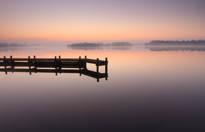 Tranquil dawn jetty