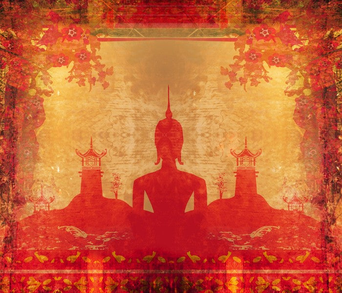 Silhouette of Buddha