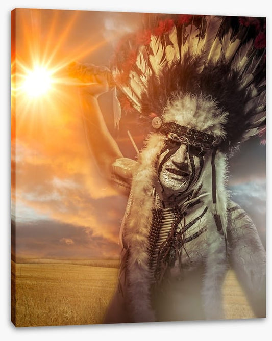 American Indian warrior