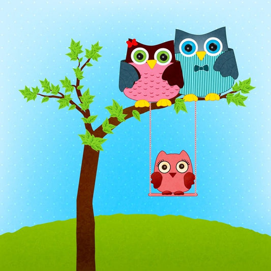 Baby owl swing