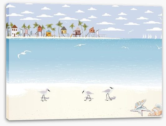 Gulls on the beach