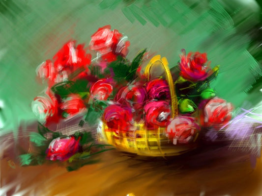 Basket of roses