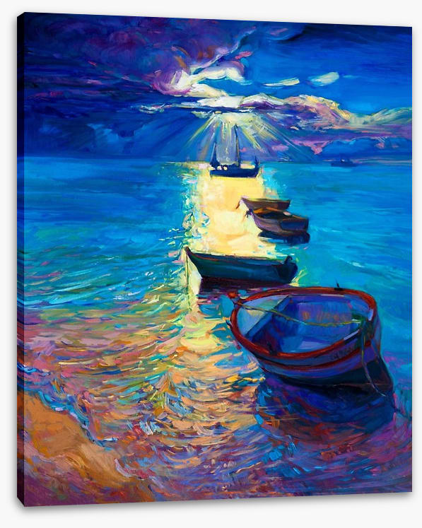 Moonlight boats