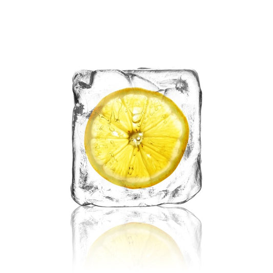 Lemon in ice